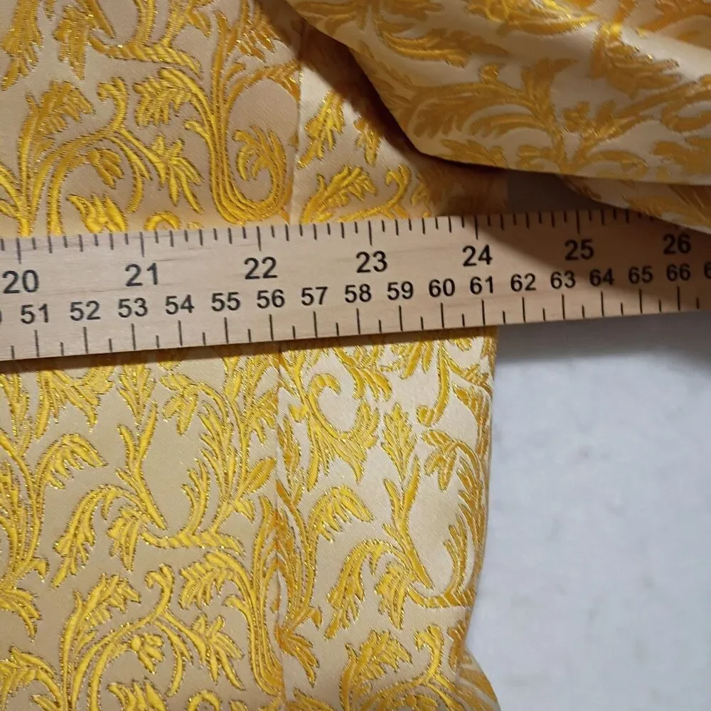 Jean Louis France Brocade Blazer Golden Yellow 48R